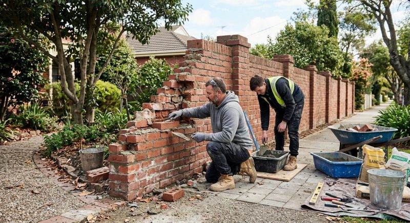 Brick Fence Repair
