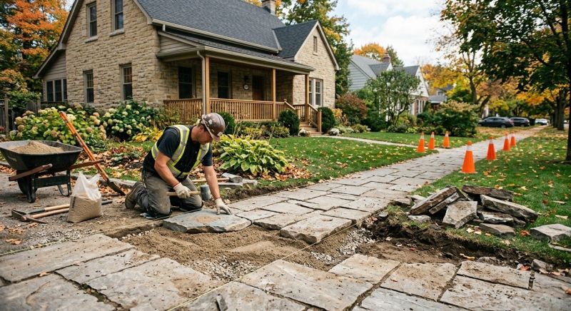 Stone Walkway Repair