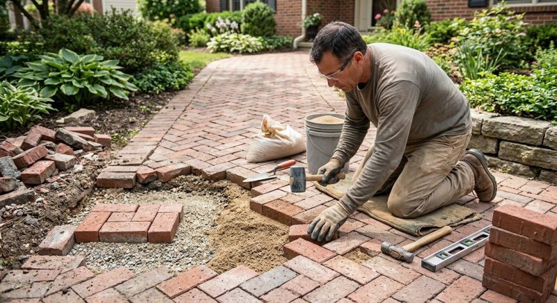 Brick Hardscape Repair in Palm Beach County, FL