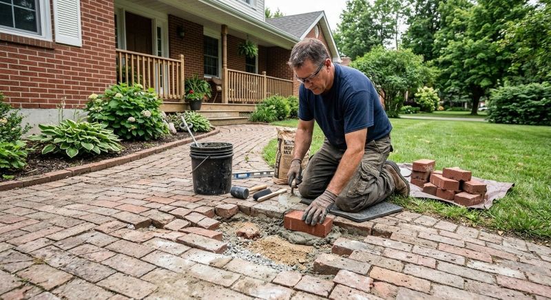 Brick Hardscape Repair in Palm Beach County, FL