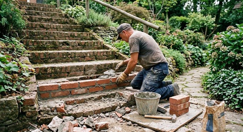 Brick Steps Repair in Palm Beach County, FL