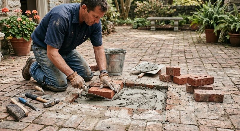 Brick Stoop Repair in Palm Beach County, FL