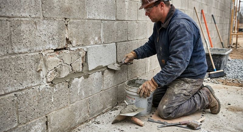 Cement Block Repair in Palm Beach County, FL