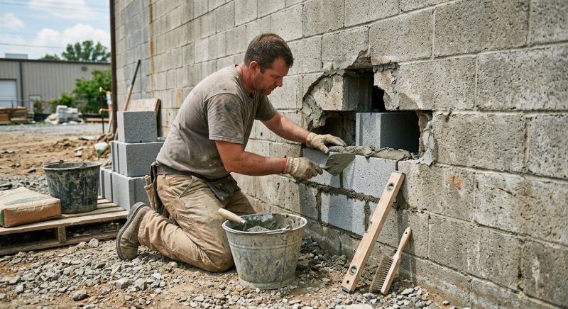 Cement Block Repair in Palm Beach County, FL