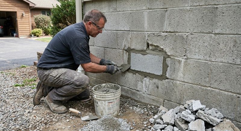 Cinder Block Wall Repair in West Palm Beach, FL