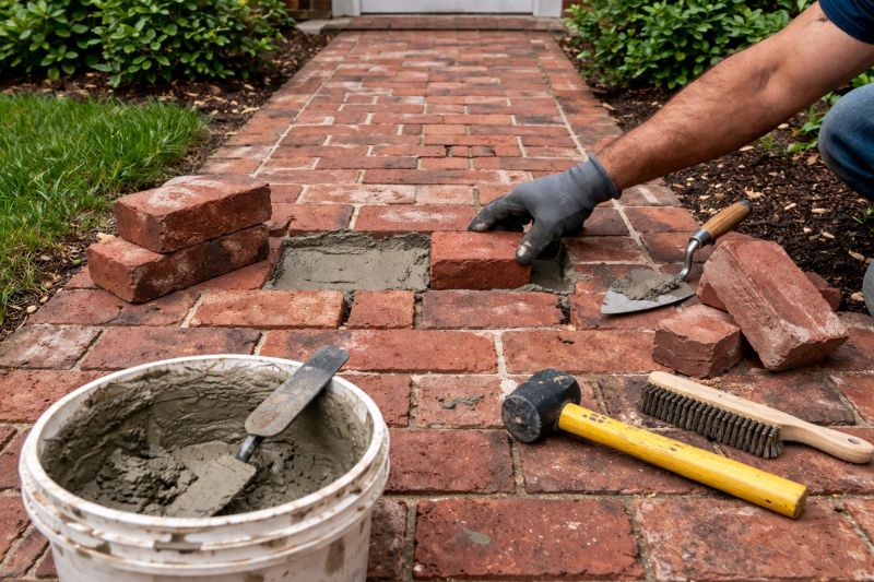 Entryway Brick Repair in Palm Beach County, FL