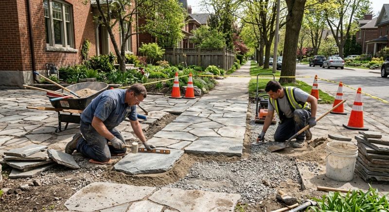Stone Driveway Repair in Palm Beach County, FL
