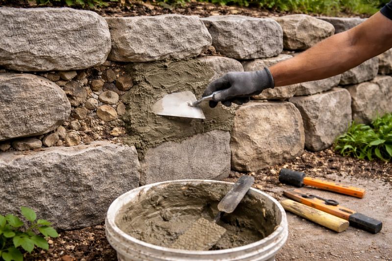 Stone Wall Repair in Delray Beach, FL